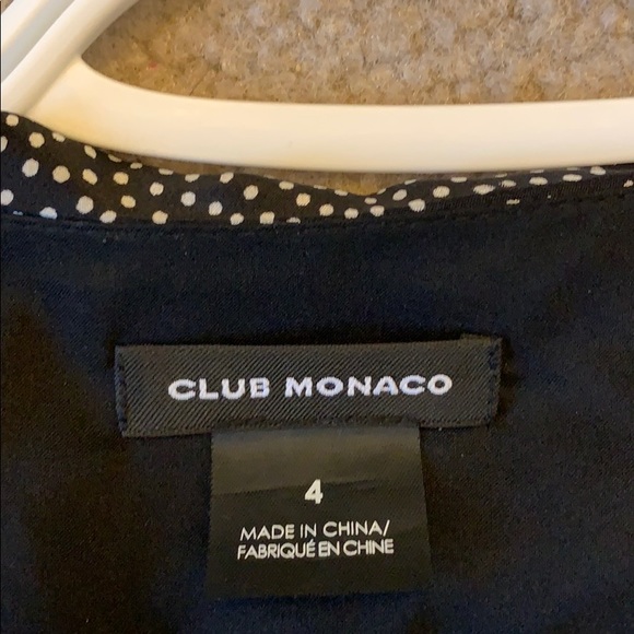 Club Monaco black Dot dress - Picture 2 of 8